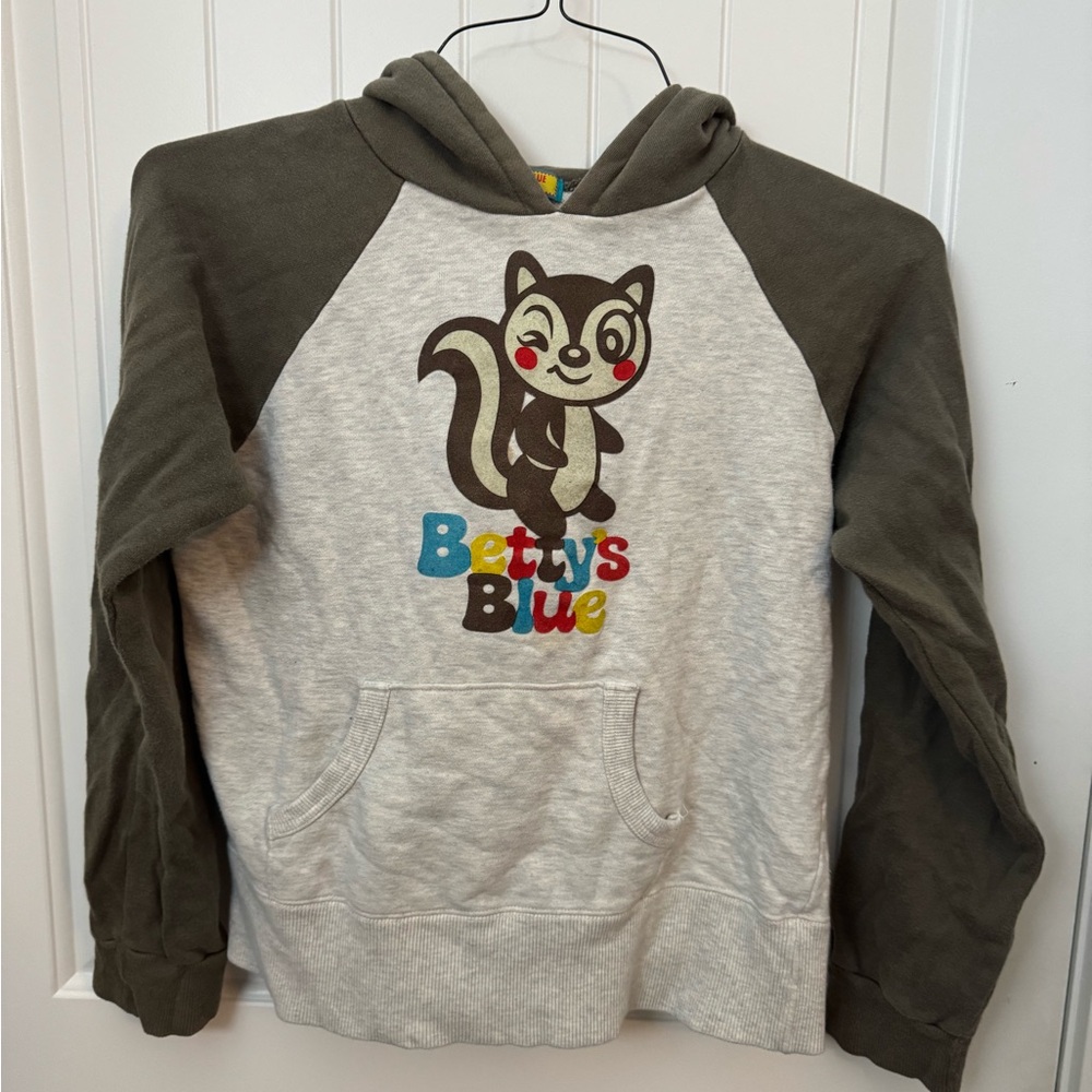 Women’s Gray and Olive with Cartoon Design- Japanese brand Betty’s Blue XS D